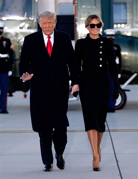 chanel jacket melania trump|melania trump in black dress.